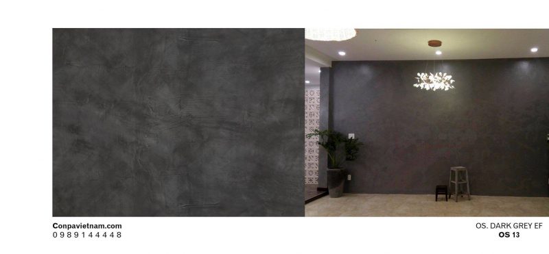 Dark grey effect OS13 - Design concrete paint