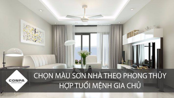 Chọn màu sơn nhà theo phong thủy