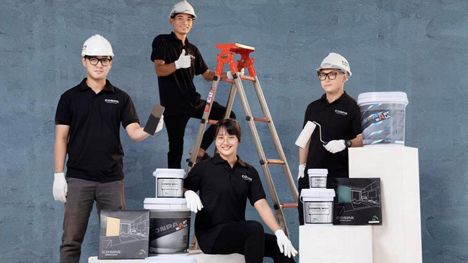 Top 5+ lựa chọn sơn trang trí nội thất nhà đẹp theo xu hướng Thi công sơn hiệu ứng Conpa