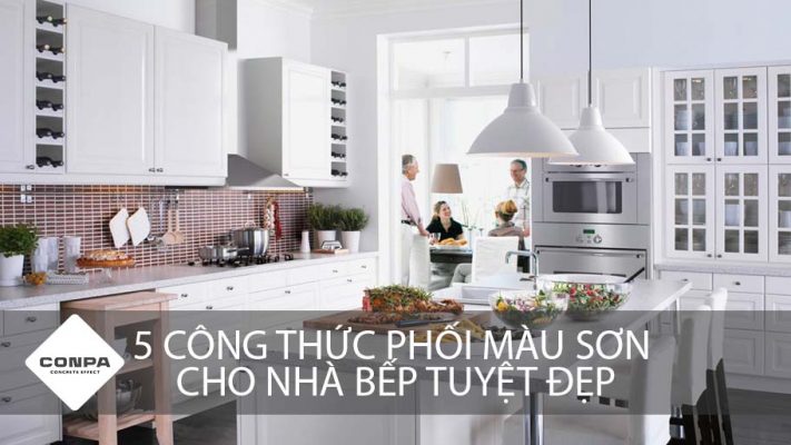 công thức phối màu sơn cho nhà bếp