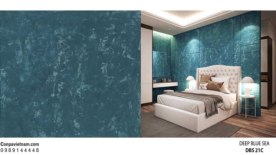 Tư vấn TOP 7 màu sơn trang trí phòng tắm đẹp hiện đại Tone xanh biển Deep Blue Sea - DBS 21C