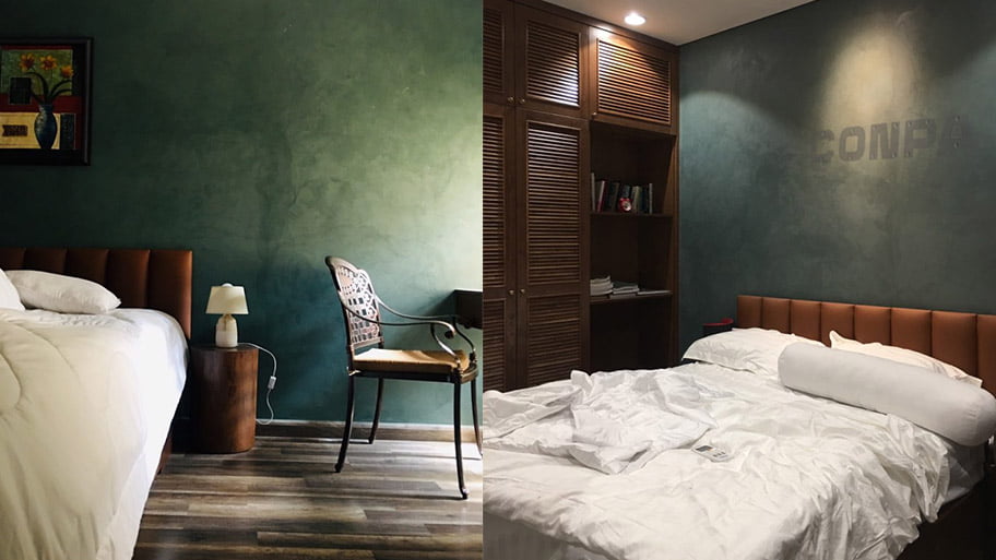 Bật mí cách chọn màu sơn phòng ngủ nhỏ giúp mở rộng không gian Mà Mallard Green mở rộng không gian