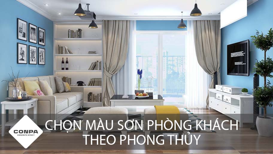 chọn màu sơn phòng khách theo phong thủy