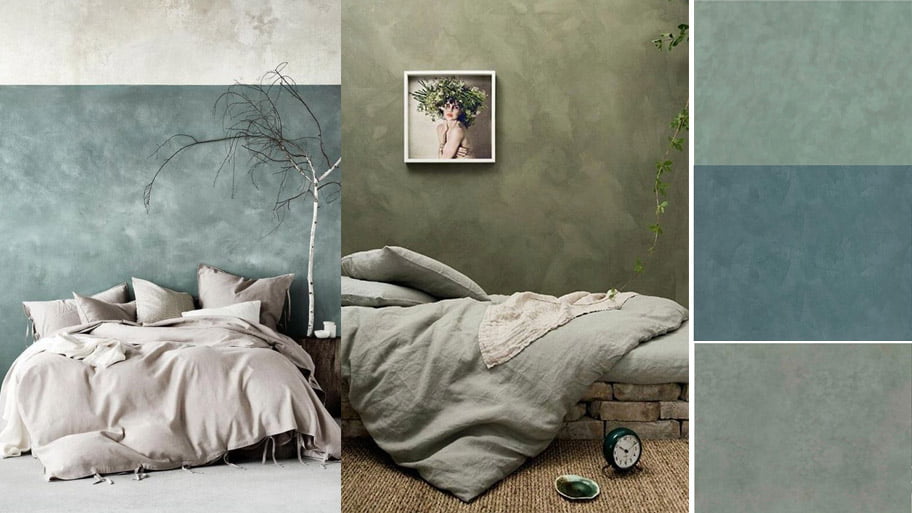 Tư vấn 5 màu sơn đẹp phù hợp nhất với phòng ngủ hiện đại Phòng ngủ với màu xanh của núi rừng