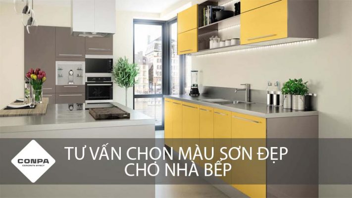Tư vấn chọn màu sơn đẹp cho nhà bếp