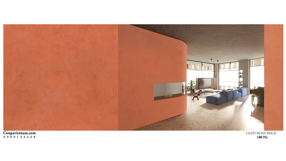 Sơn bê tông màu gạch nung