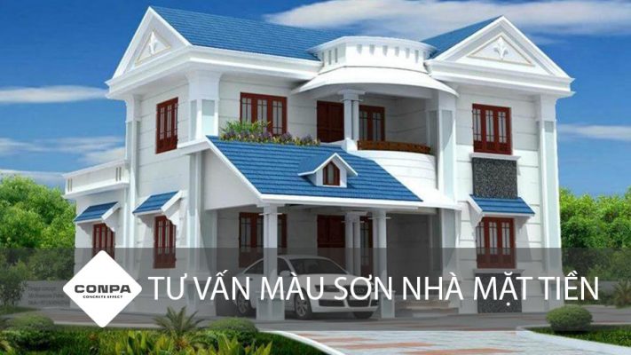 tư vấn màu sơn cho nhà mặt tiền