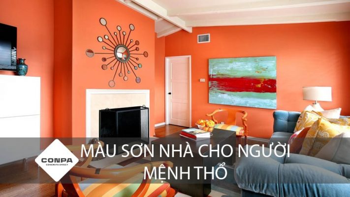 màu sơn nhà cho người mệnh thổ