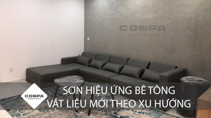 sơn bê tông vật liệu mới trong trang trí nội thất