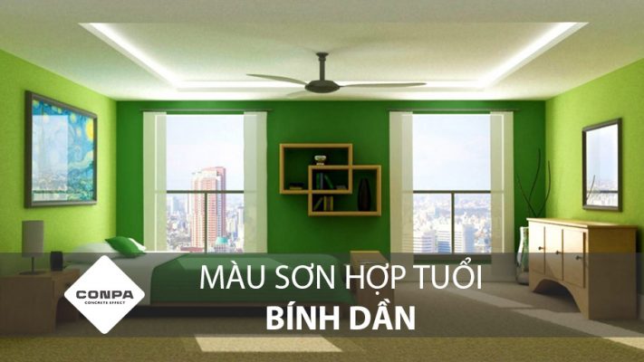 màu sơn hợp tuổi bính dần