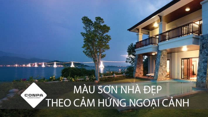 màu sơn nhà đẹp theo cảm hứng ngoại cảnh
