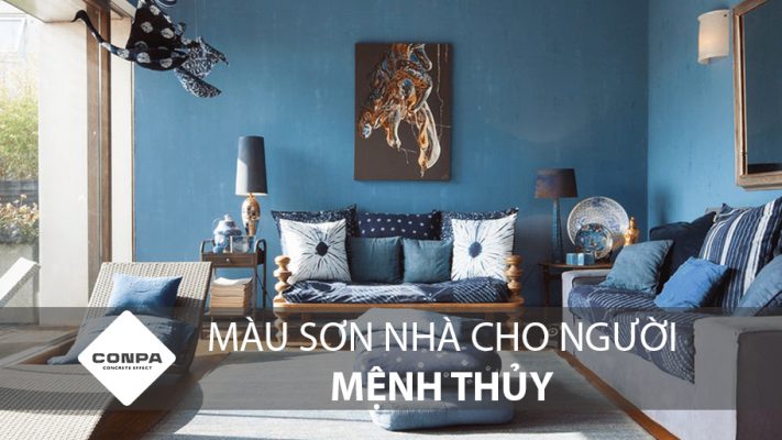 màu sơn nhà cho người mệnh thủy