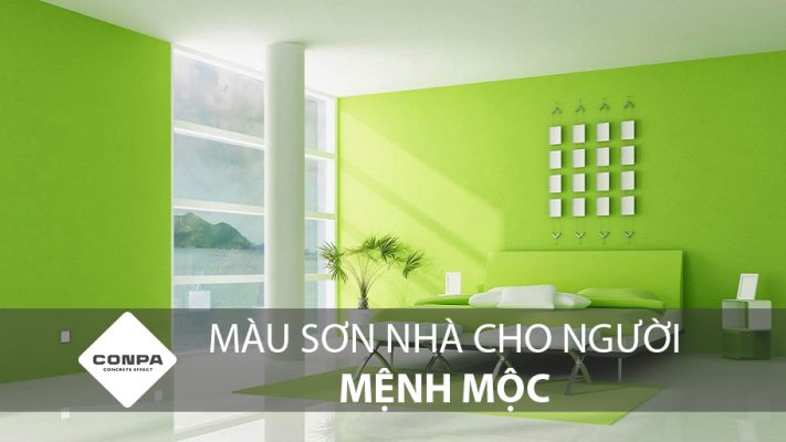 Chọn màu sơn nhà cho người mệnh Mộc