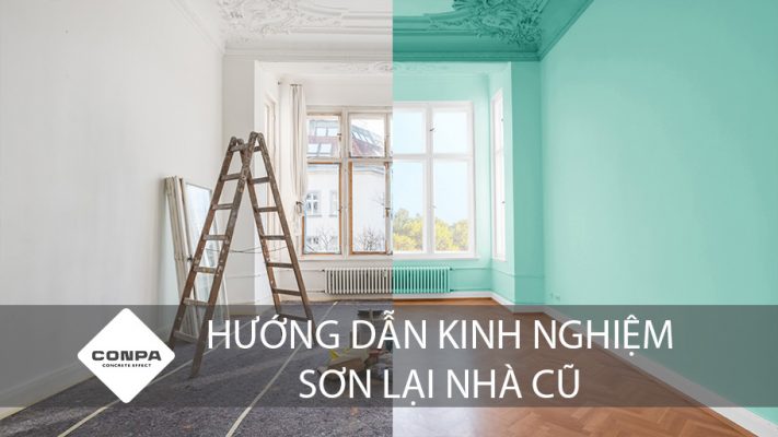 hướng dẫn sơn lại nhà cũ
