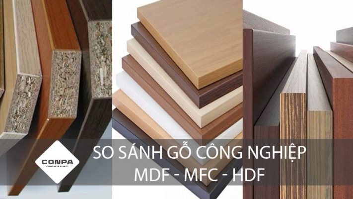 so sánh gỗ công nghiệp mdf mfc hdf