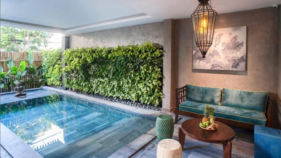 Sơn hiệu ứng bê tông tại Sen Bontique Đà Nẵng