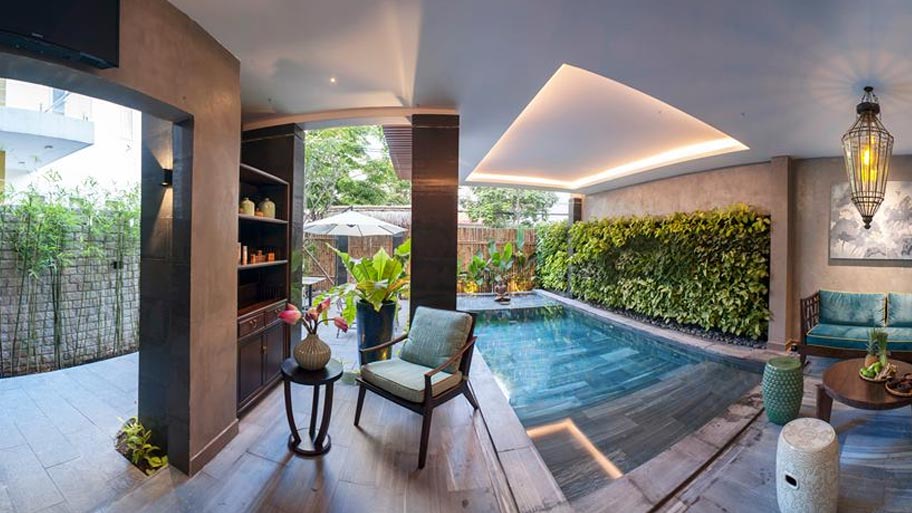 Sơn hiệu ứng bê tông cho spa 