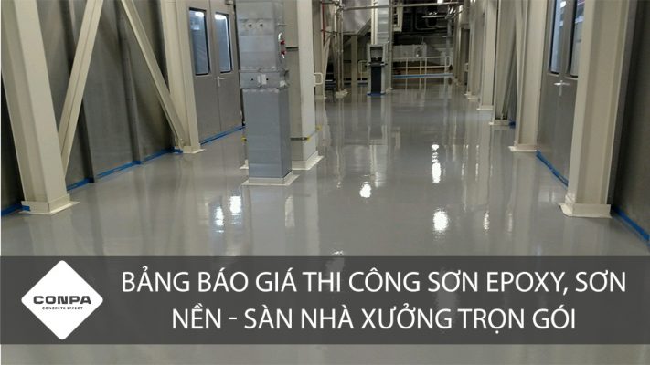 Sơn epoxy làm cho nhà xưởng đẹp và có chất lượng tốt hơn