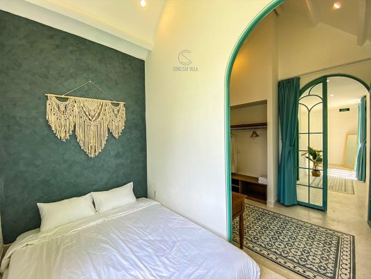 Sơn giả bê tông là gì? Hướng dẫn thi công, Địa chỉ liên hệ và Báo giá Sơn hiệu ứng bê tông màu xanh với phong cách nhiệt đới