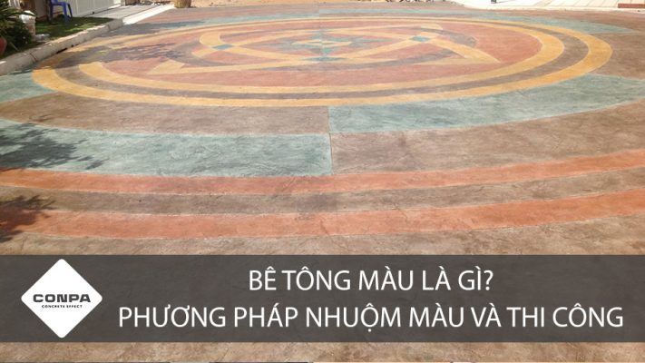 Bê tông màu là gì?