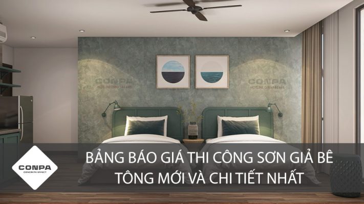 Báo giá thi công sơn giả bê tông 2020