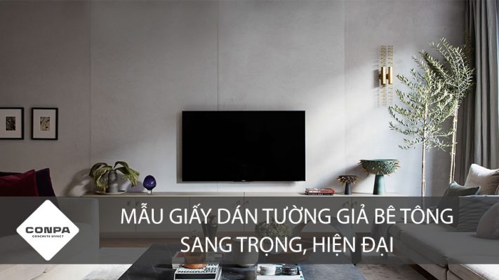 Giấy dán tường giả bê tông