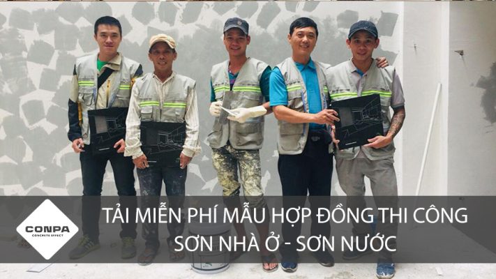 Mẫu hợp đồng thi công sơn nhà - sơn nước