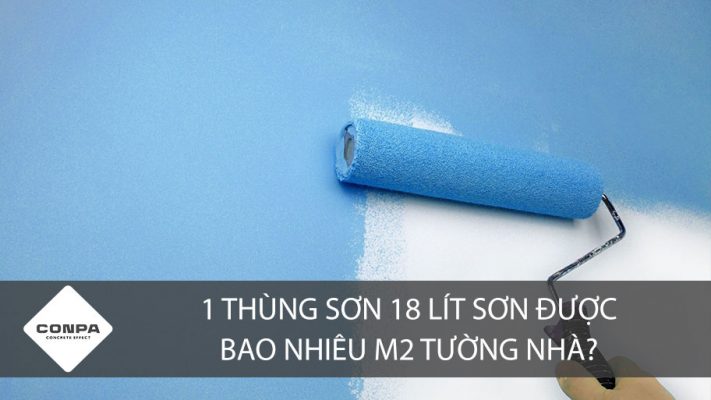 Một thùng sơn được bao nhiêu m2 tường nhà?