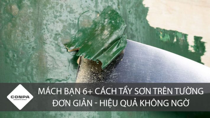 Cách tẩy sơn trên tường đơn giản - hiệu quả