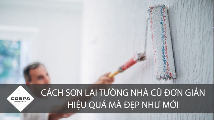 Cách sơn tường nhà cũ