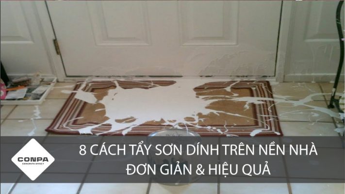 Cách tẩy sơn trên nền nhà