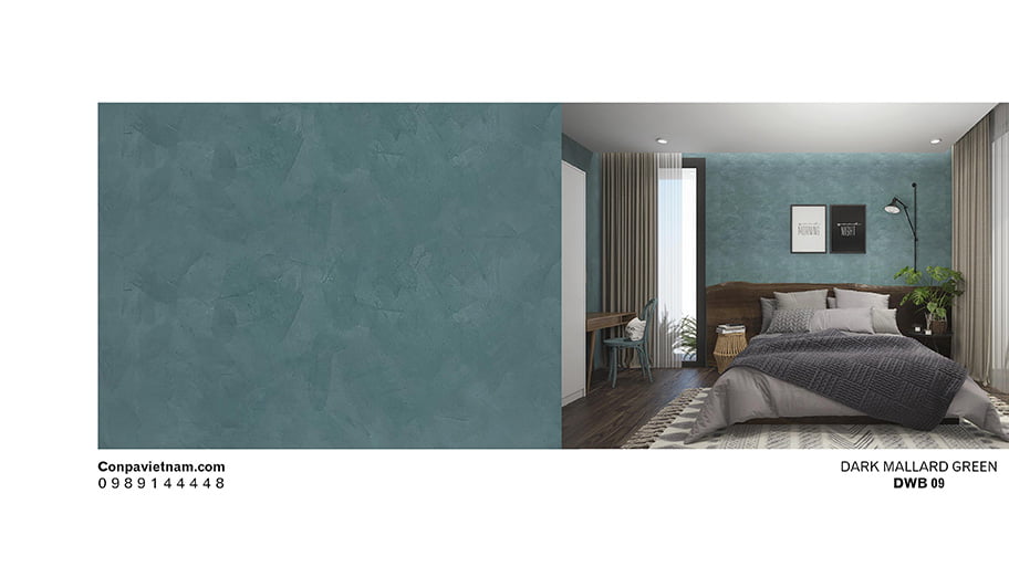 Màu xanh vịt trời của sơn hiệu ứng bê tông - DWG09
