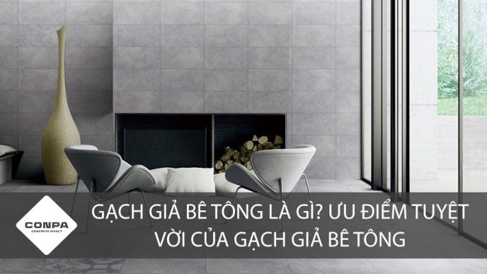 Công trình gạch giả bê tông lát nền