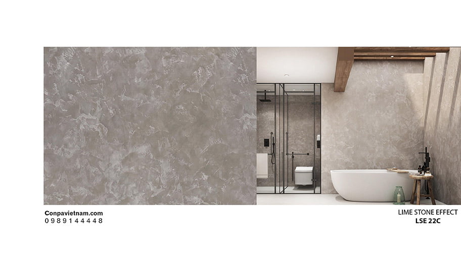 LSE 22C - Màu phối hợp sơn bê tông xám hiệu ứng đá vôi