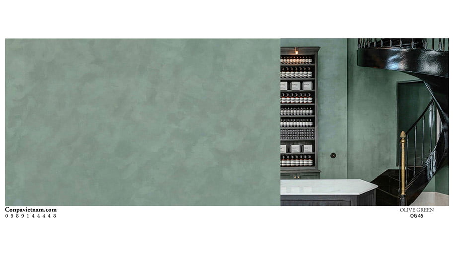 Màu xanh Olive nhẹ nhàng