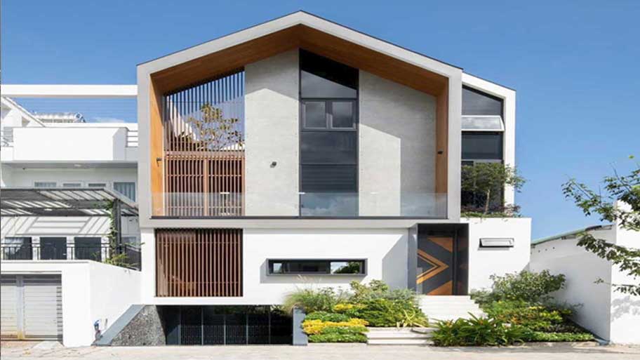 Sơn mặt tiền nhà phố nhóm màu tổng hợp - Milo'House Khu đô thị FPT Đà Nẵng