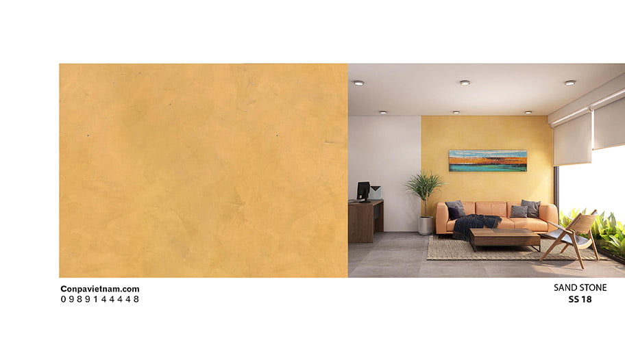 SS18 - Sơn bê tông vàng cát trong tone vàng