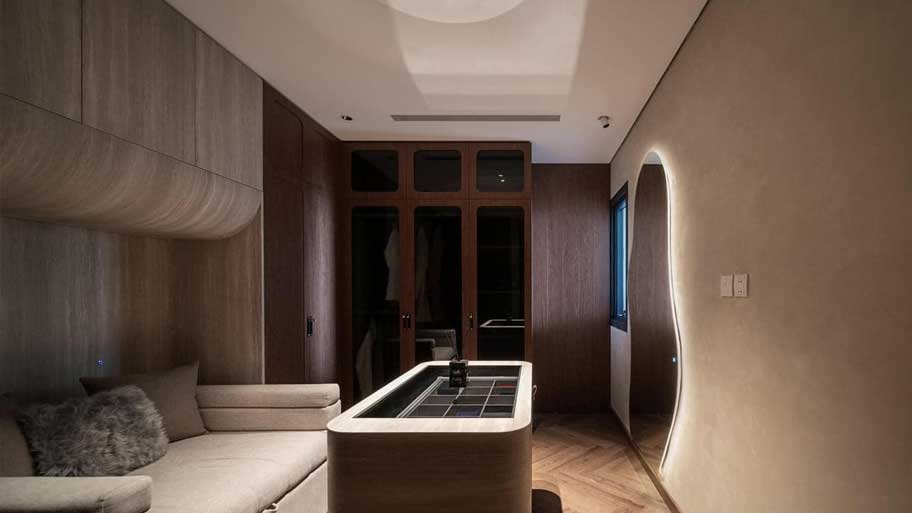 Màu sơn hiệu ứng bê tông bên trong nhà