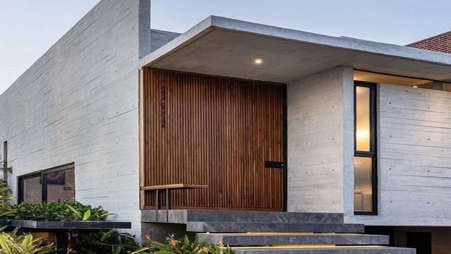 Nhà cấp 4 sơn hiệu ứng bê tông