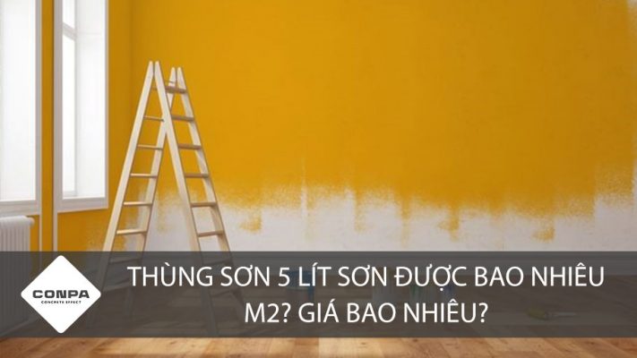 Thùng sơn 5 lít sơn được bao nhiêu m2