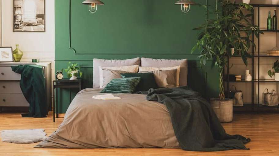 Sơn nhà màu xanh mang lại cảm xúc tích cực