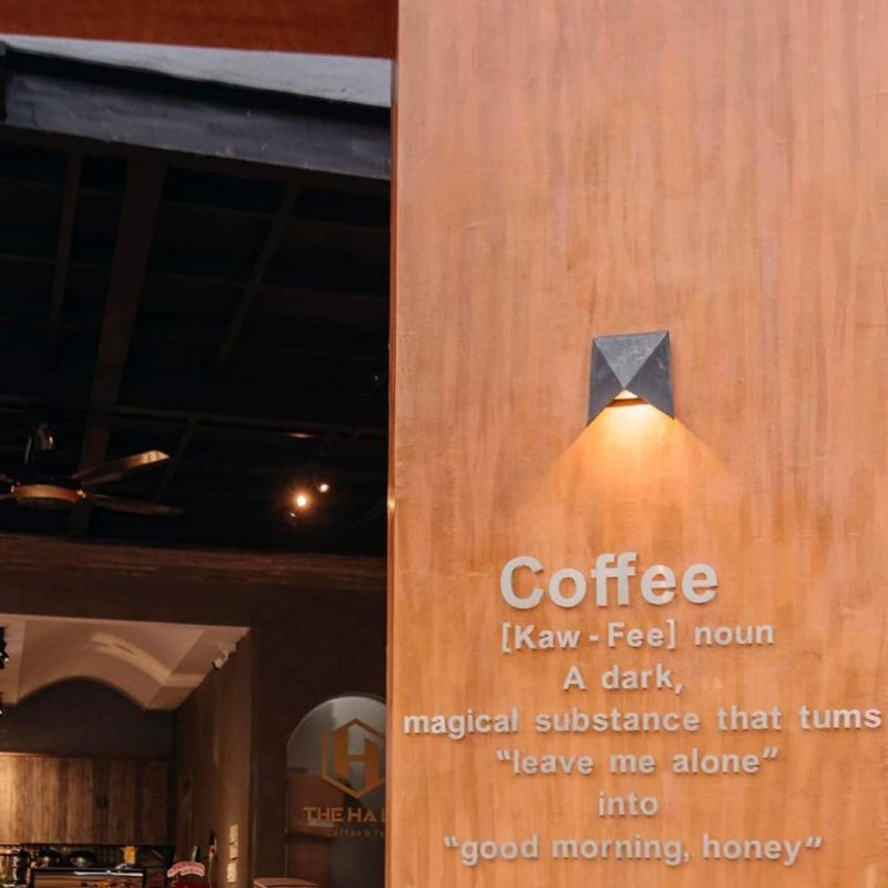 the hala coffee slogan