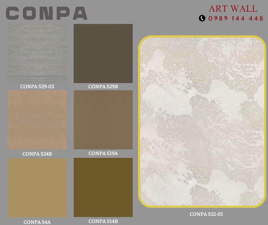 Conpa Artwall - Catalogue và textures map sơn cát, sơn đá