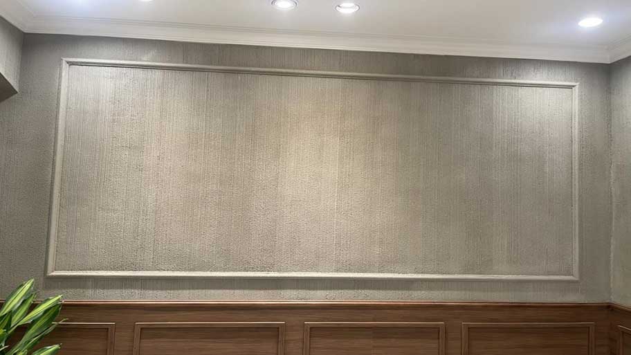Xu hướng thi công sơn cát mỹ thuật cho quán cafe Bức tường được tạo điểm nhấn bởi sơn cát