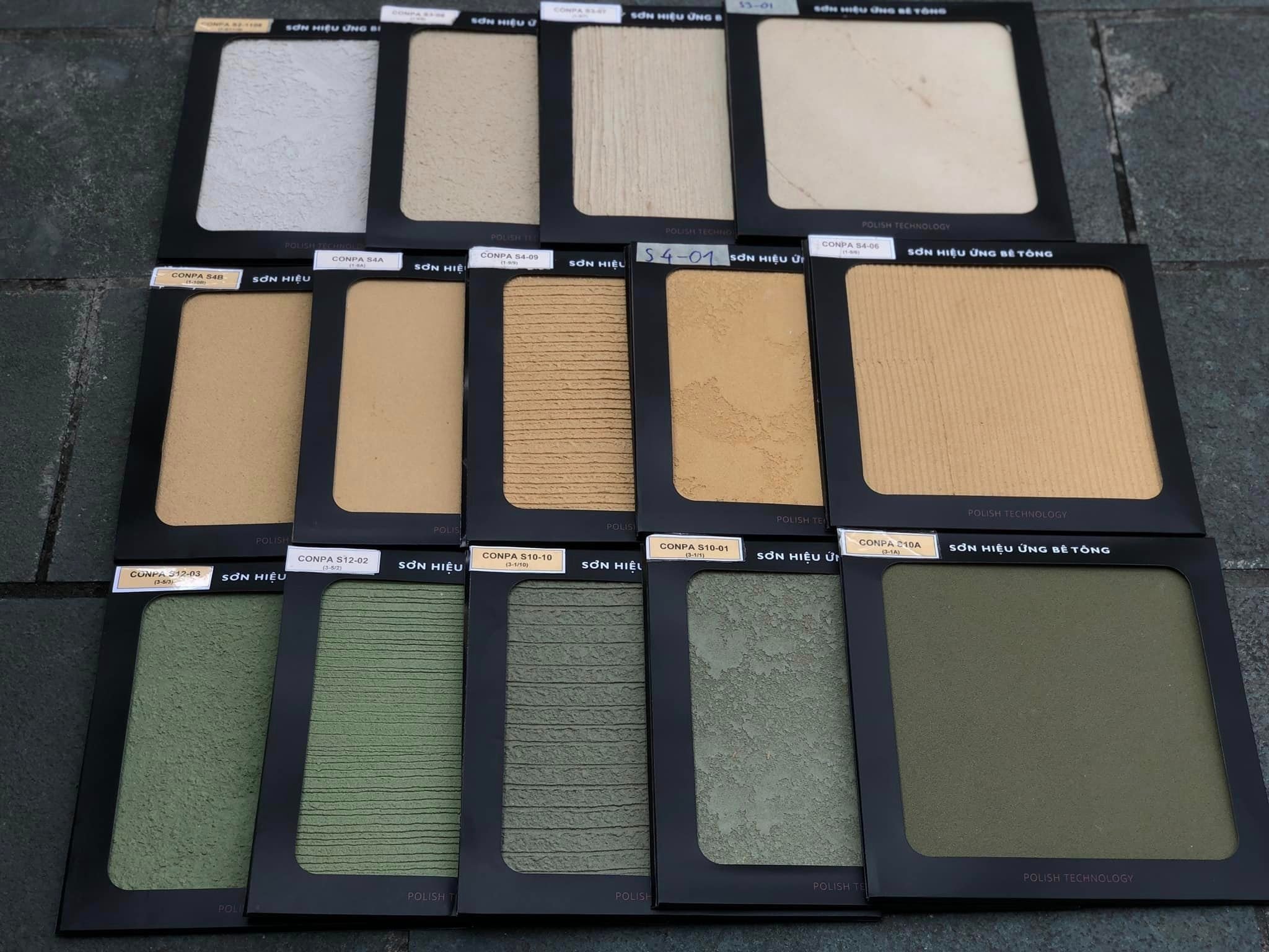 bảng mẫu sơn conpa gửi đại lý