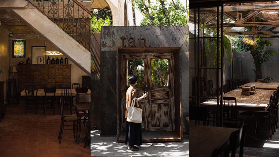 Tan cafe Đà Nẵng - Công trình sơn giả bê tông cho quán cafe
