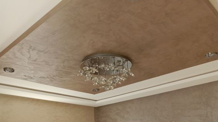 Top mẫu phào chỉ trần nhà đẹp, xu hướng cho thiết kế nhà ở Mẫu phào chỉ trần nhà sơn giả bê tông cổ điển, hoài cổ