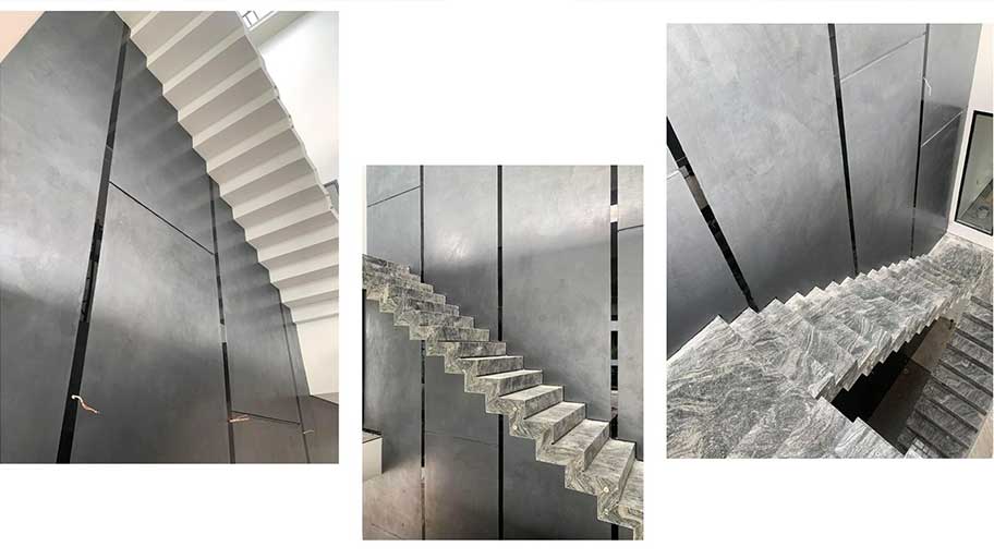Các mẫu cầu thang sử dụng sơn kim loại đẹp, độc đáo Mẫu cầu thang ứng dụng sơn kim loại