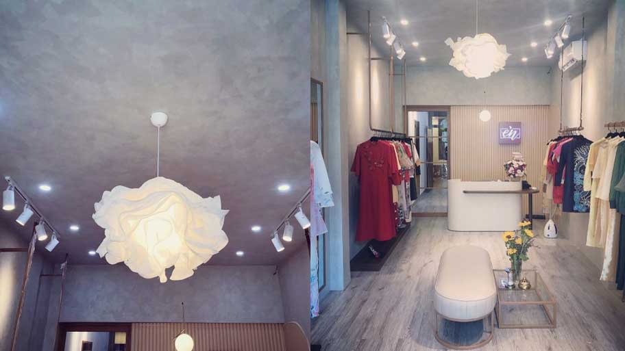 Én Design House Shop khi kết hợp với hiệu ứng Conpa đã tạo nên một không gian thời trang nhẹ nhàng, hiện đại