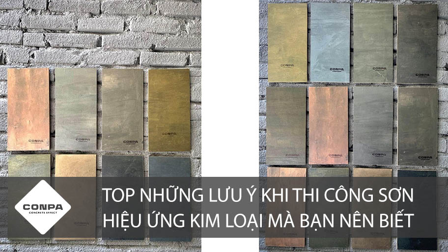Những lưu ý khi thi công sơn hiệu ứng kim loại